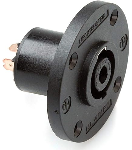 697★NEUTRIK NＬ4FX ×8個 Neutrik NL4FX Conector de cabo speakON de 4 polos, bucha cinza